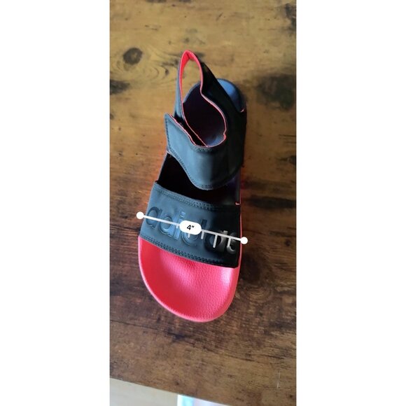 Adidas Womens Black & Pink Adjustable Sandals With Velcro Straps Size 7 - Picture 16 of 16